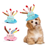 Dog Birthday Hat with Cake & Candles Design