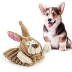 Corduroy Squeaky Animal Dog Toys