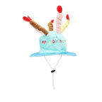 Dog Birthday Hat with Cake & Candles Design