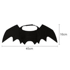 Halloween Black Bat Wings for Cats