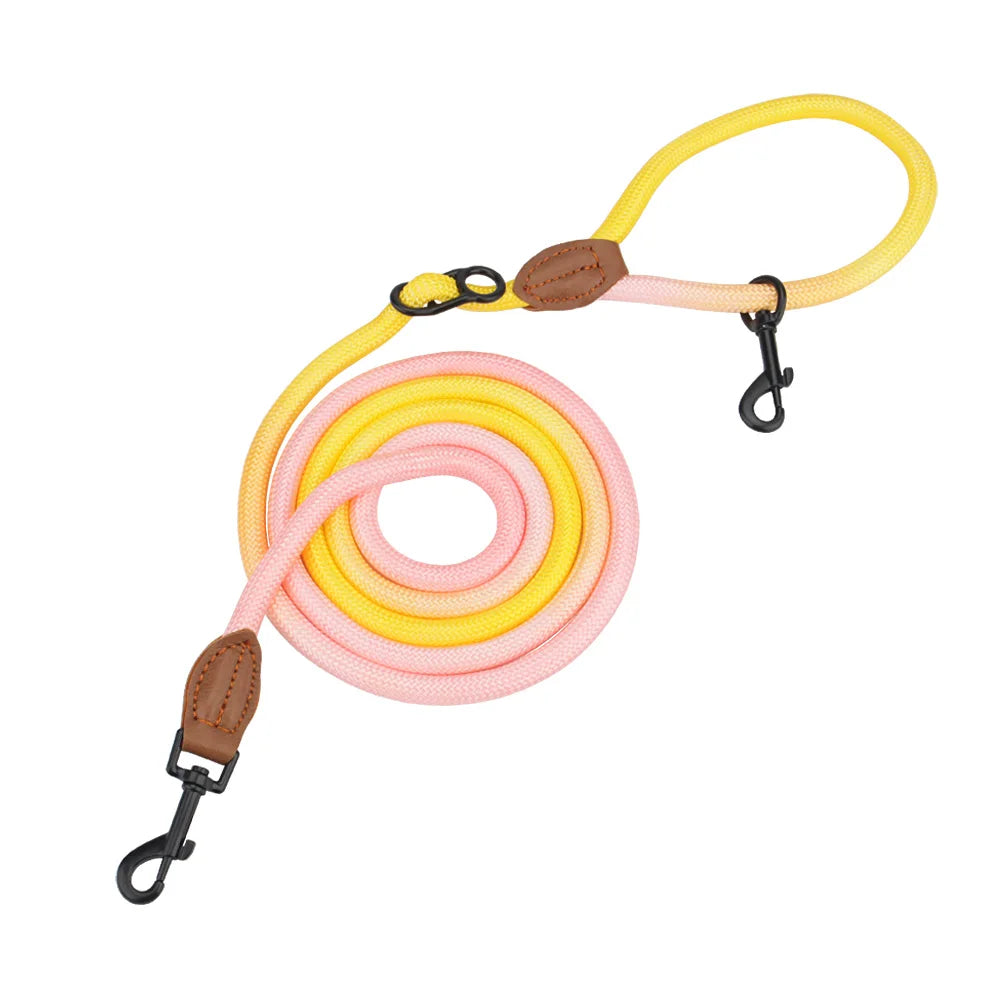 Double-Head Dog Leash & Crossbody Traction Rope