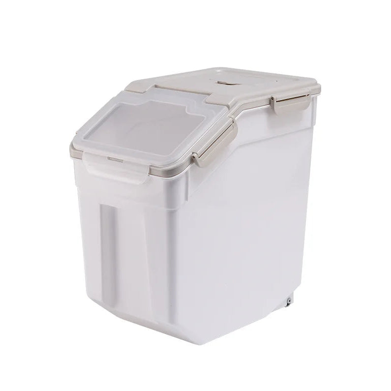 Pet Food Storage Container for Dogs & Cats with Measuring Cup & Desiccant