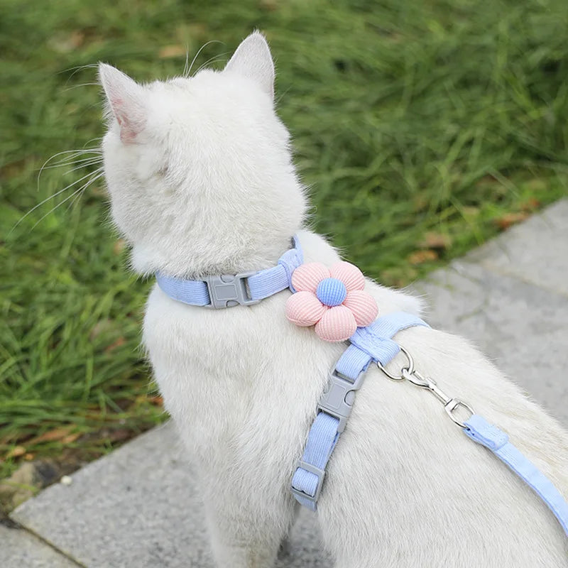 Adjustable Harness & Leash Set for Small Dogs and Cats