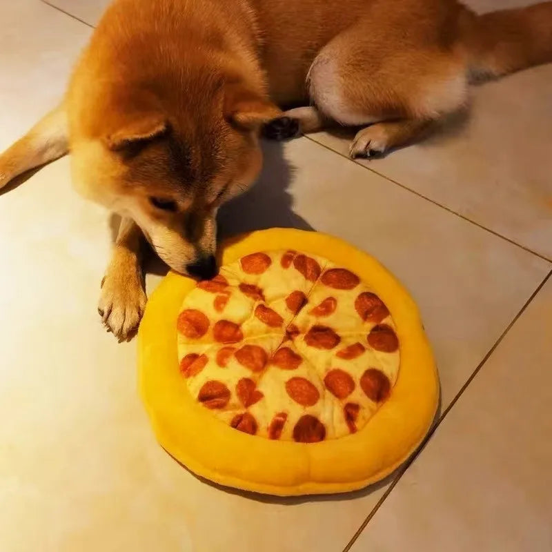 Plush Food-Shaped Squeaky Toy for Dogs & Cats