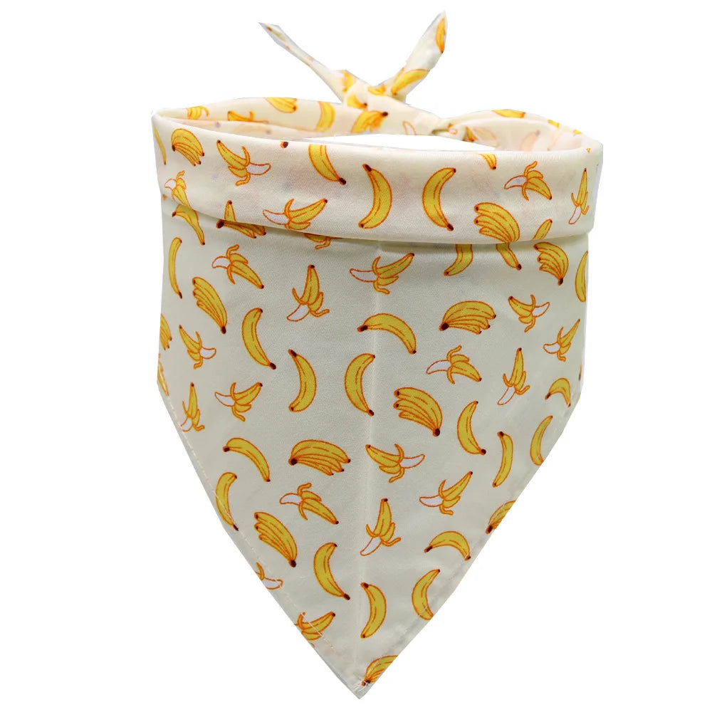 Fruit Print Pet Bandana Scarf