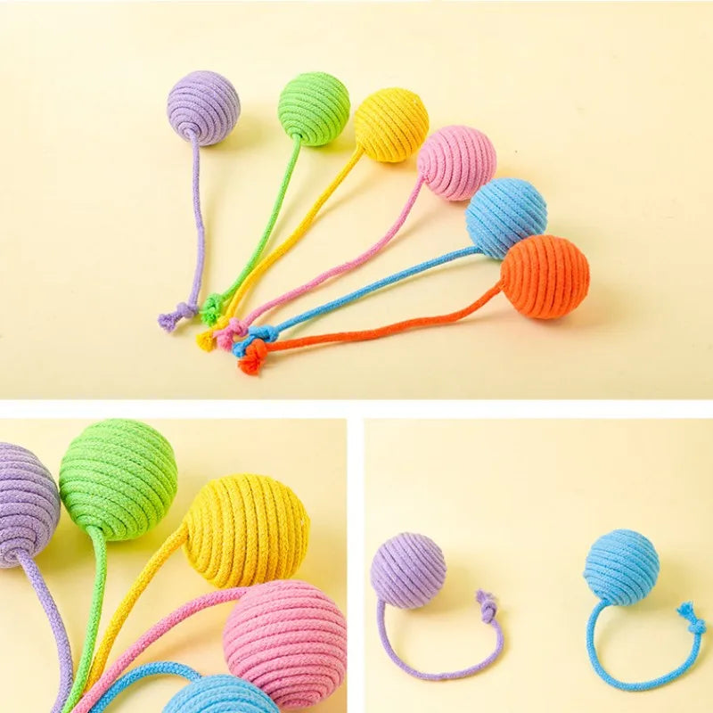 Cotton Rope & Ball Cat Toy