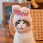 Plush Bear & Bunny Ear Pet Hat