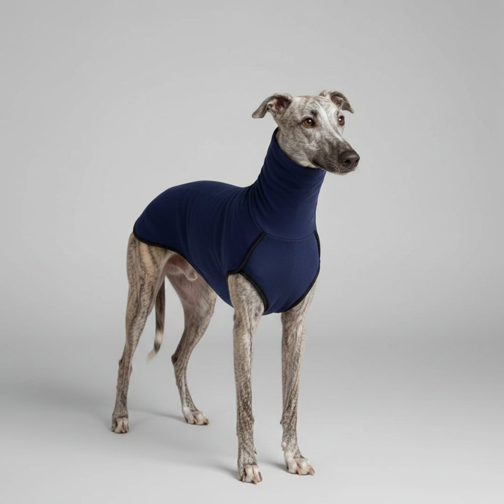Turtleneck Fleece Coat for Large Dogs