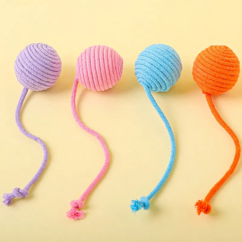 Cotton Rope & Ball Cat Toy