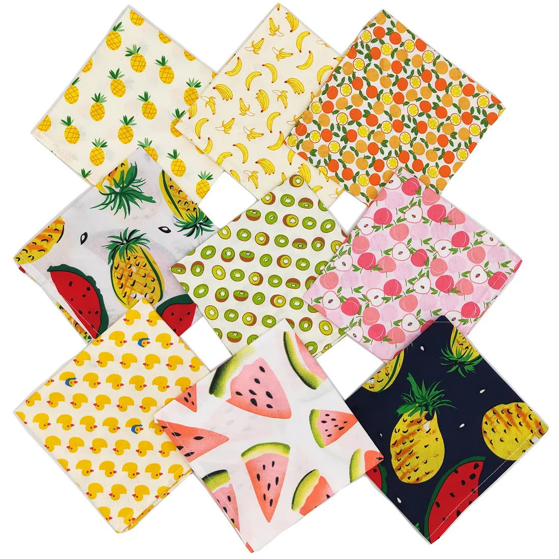 Fruit Print Pet Bandana Scarf
