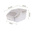 Pet Food Storage Container for Dogs & Cats with Measuring Cup & Desiccant