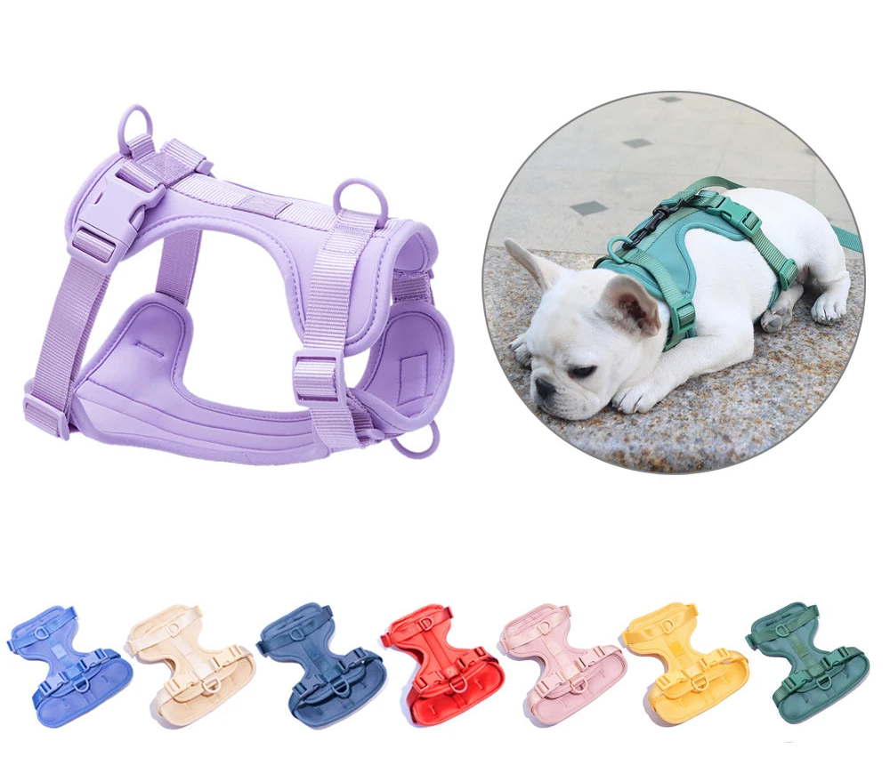 SnuggleFit Dog Harness — No-Pull, Adjustable, 11 Colors