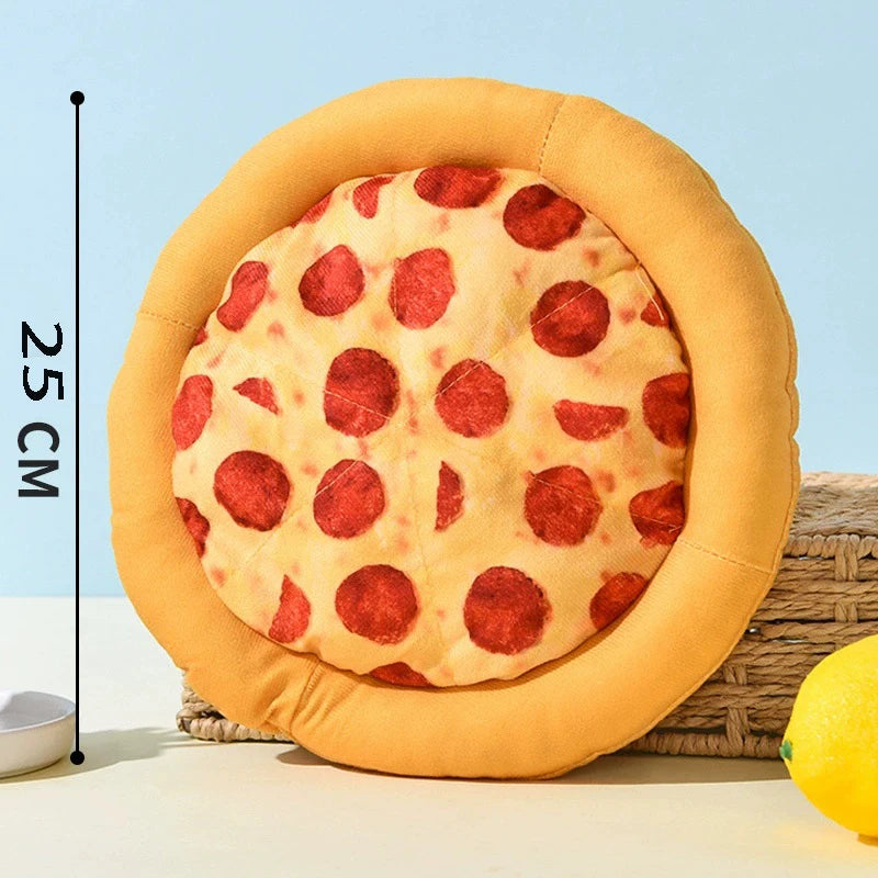 Plush Food-Shaped Squeaky Toy for Dogs & Cats