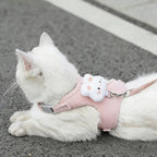 Cute Animal Harness & Leash Set for Cats