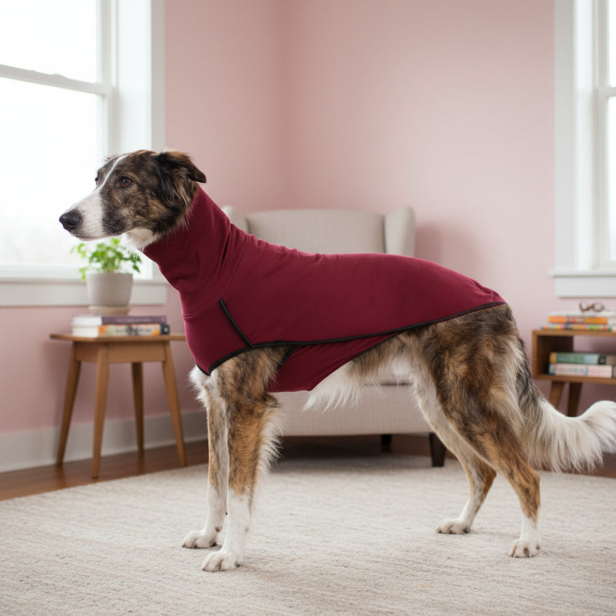 Turtleneck Fleece Coat for Large Dogs