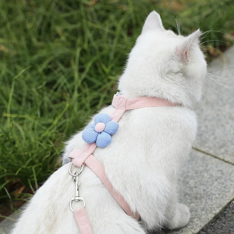 Adjustable Harness & Leash Set for Small Dogs and Cats