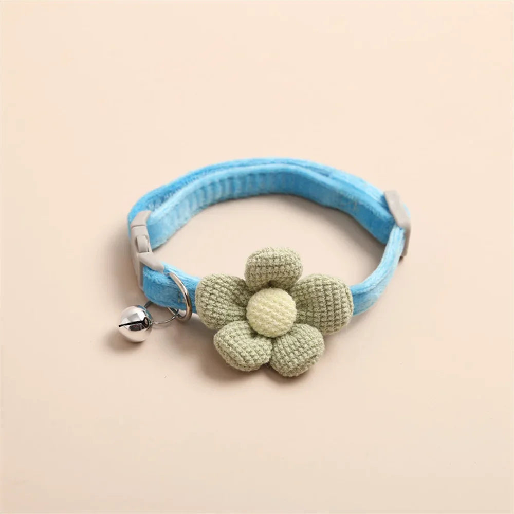 Flower Bell Collar for Cats