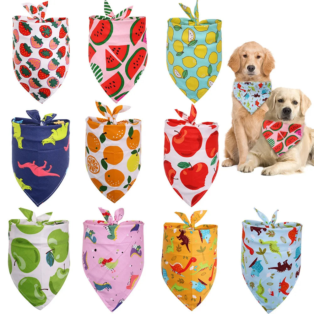 Fruit Print Pet Bandana Scarf