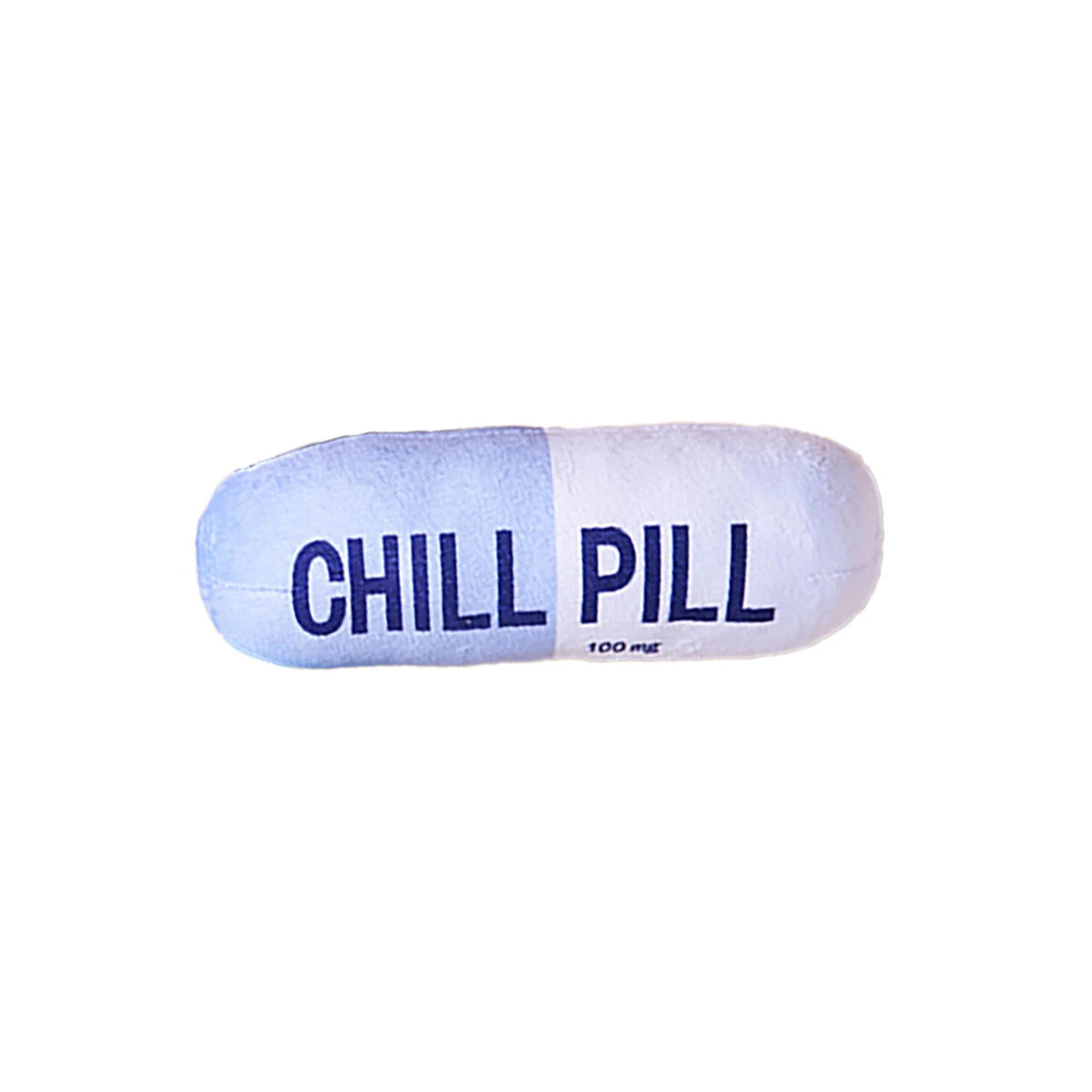 Funny Plush Pill-Shaped Dog Toy with Squeaker