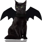 Halloween Black Bat Wings for Cats