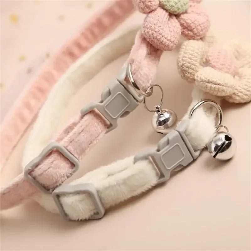 Flower Bell Collar for Cats