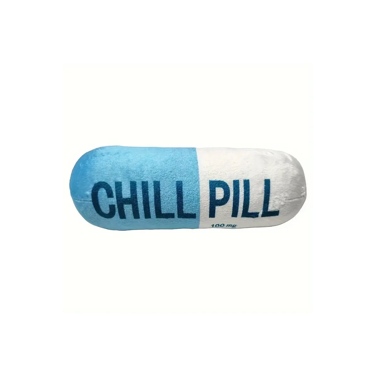 Funny Plush Pill-Shaped Dog Toy with Squeaker