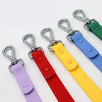 Candy Color Vegan Leather Dog Leash – Waterproof & Lightweight