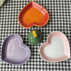 Ceramic Heart Shape Cat Dish