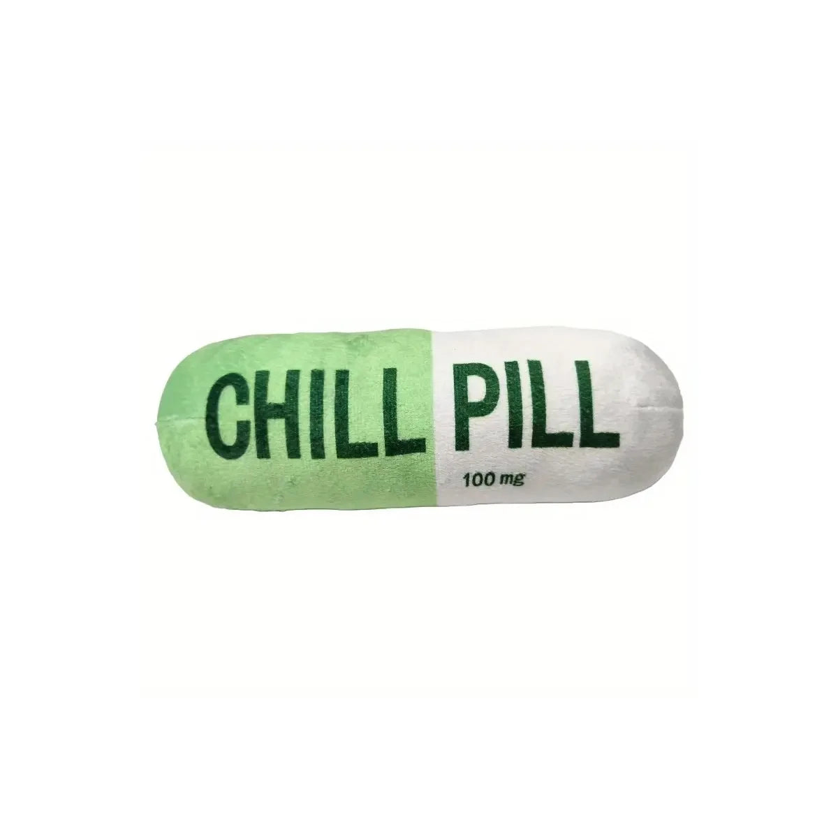 Funny Plush Pill-Shaped Dog Toy with Squeaker