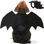 Halloween Black Bat Wings for Cats