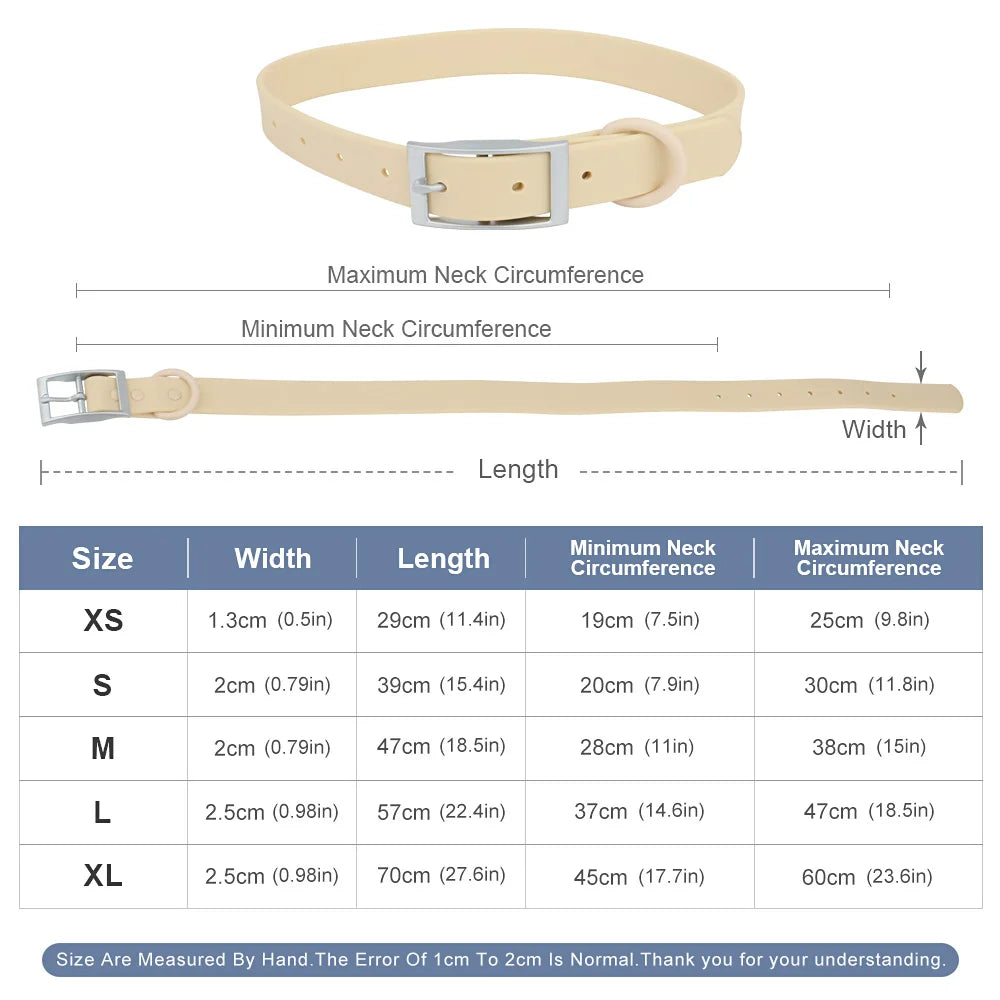 Vegan Leather Small/Medium Dog & Cat Collar — Adjustable, Candy Colors