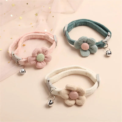 Flower Bell Collar for Cats