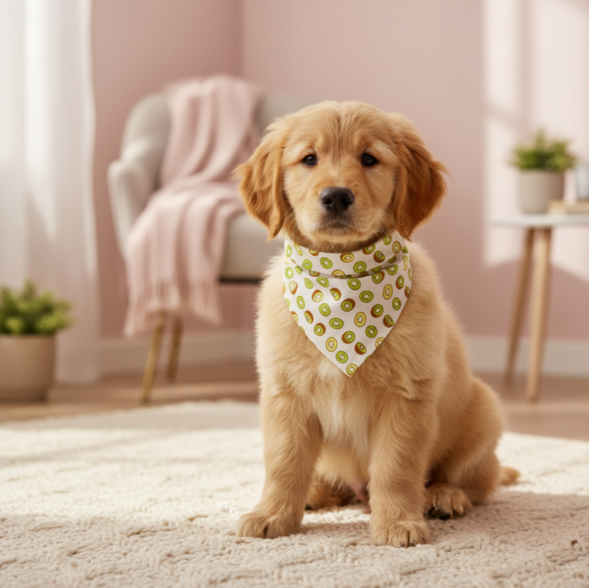 Fruit Print Pet Bandana Scarf