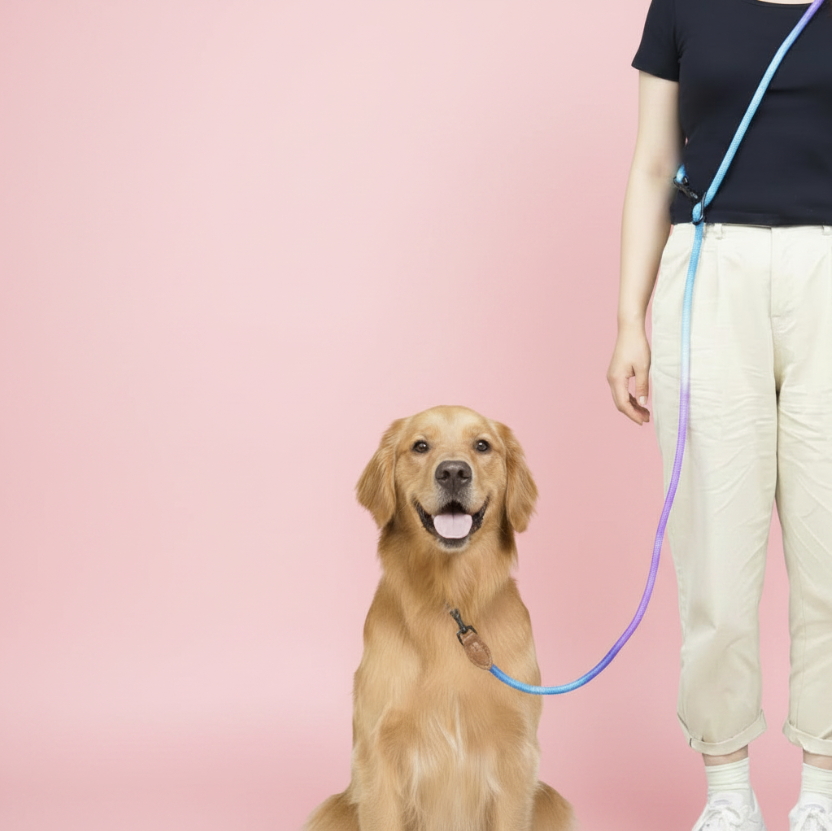 Double-Head Dog Leash & Crossbody Traction Rope